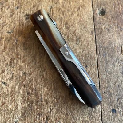 Couteau d'Occasion - Facette Mongin 8cm corne