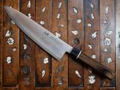 Couteau chef 20 cm - damas et pakkawood