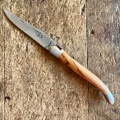 Laguiole 12 cm - Olivier et lame satinée