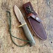 Woodsman  No 28 - Green micarta