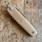 Canif 10 cm 3 pièces - Corne blonde