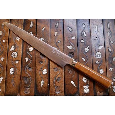 Couteau Sujihiki - Damas et érable 