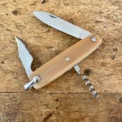 Canif 10 cm 3 pièces - Corne blonde