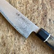 Senzo petit Santoku - Damas et pakkawood