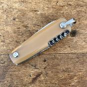 Canif 8 cm 3 pièces - Corne