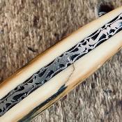 Couteau d'Occasion - Capuchadou Ivoire de Mammouth et Damas