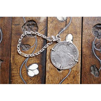Pièce argent avec chaine