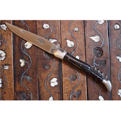 Laguiole 12 cm tire-bouchon - mitres inox et ébène