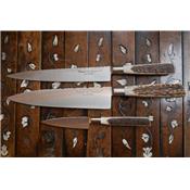 Set de 3 couteaux de cuisine - Bois de cerf