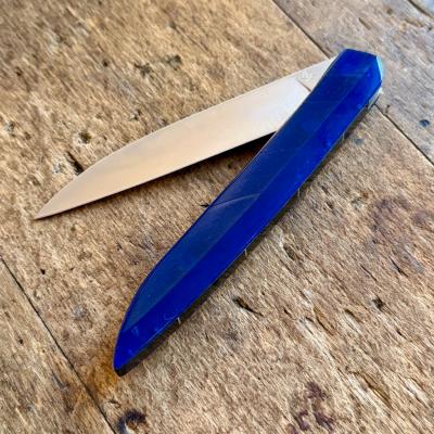 More Rock'N Roll Bleu - Disque vinyle et bois de guitare