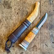 Puukko - Bois de renne et Bouleau