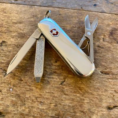 Couteau Victorinox en Argent Massif