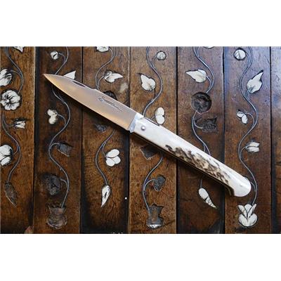 Le Sauveterre 11 cm - Bois de cerf et ressort demi guilloché