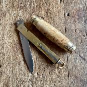 Le Tonneau G.M - Bouleau et mitres gravées en Laiton