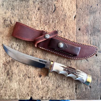 Big game and skinner No 4-6" - Bois de cerf et laiton