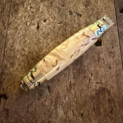 Le Tonneau G.M - Bouleau et mitres gravées en Laiton