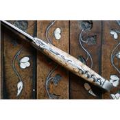 Laguiole 12cm tire-bouchon - Inox satiné et bouleau