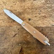 Canif 10 cm 3 pièces - Corne blonde