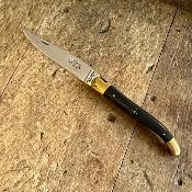 Laguiole 11 cm - Ebène et laiton