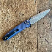 Valet 485 - Acier damas et titane