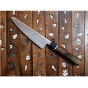 Senzo petit Santoku - Damas et pakkawood