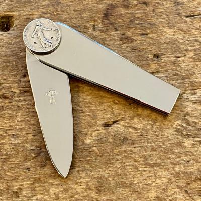 Couteau Pièce de 50 centimes Argent