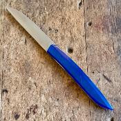 More Rock'N Roll Bleu - Disque vinyle et bois de guitare