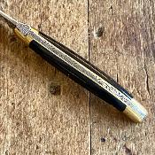 Laguiole 11 cm - Ebène et laiton