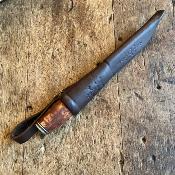 Puukko MK - Bouleau teinté et laiton