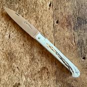 Le Sauveterre 11 cm - Bois de Cerf - ressort demi guilloché