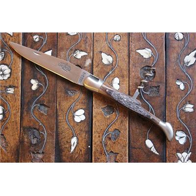 Laguiole 12 cm tire-bouchon - Chêne de barrique et inox