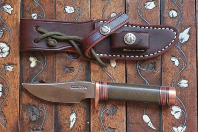 Mini copper Trailblazer No 27 - Micarta vert 