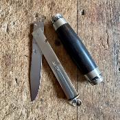 Tonneau G.M. - Ebène et maillechort gravé