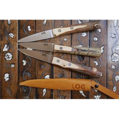 Couteau LOG - Inox et bois brut