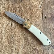 Proper Gold Class - Damasteel et ivoire G10